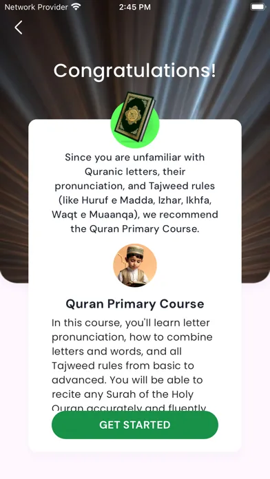 AzanGuru iPhone screen — practice videos and QTube